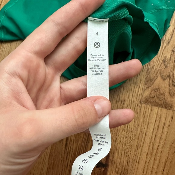 Lululemon High-Neck Running and Training T-Shirt Emerald Ice - Picture 5 of 5